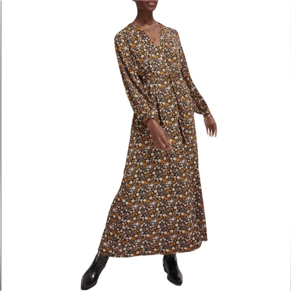 Scotch & Soda Dresses & Skirts - SCOTCH & SODA MAISON SCOTCH Maxi Wrap Dress Long Sleeve Fall Colors Size XS